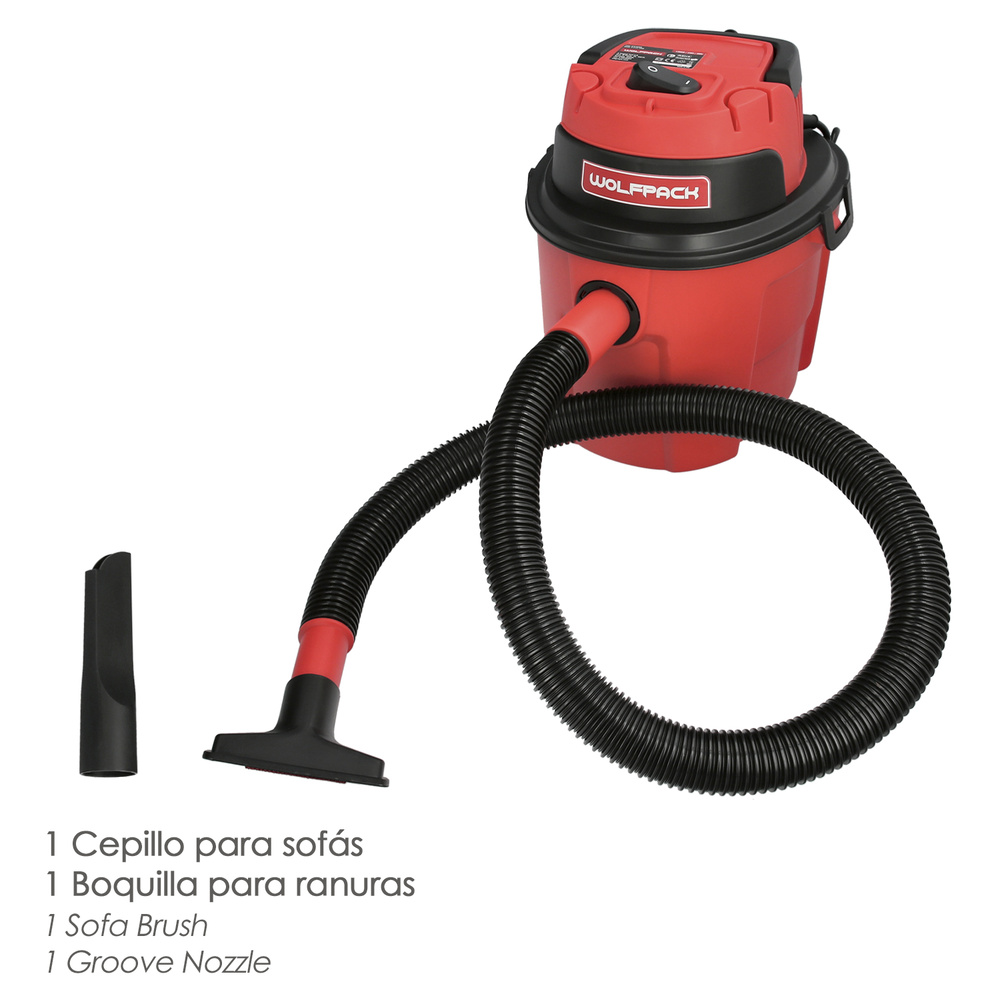 Aspirador plastico agua y polvo - Potencia 1.000 W. - Dep&oacute;sito de pl&aacute;stico de 15 litros. detalle