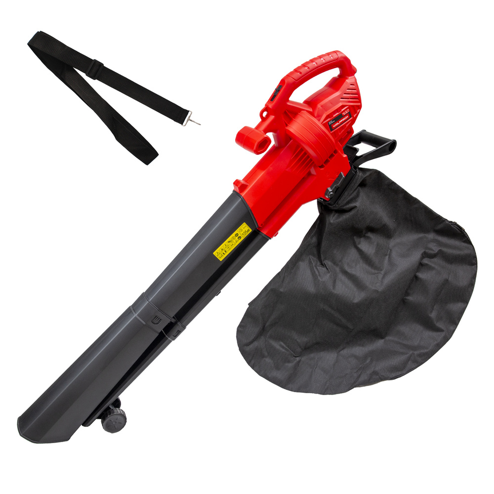 Aspirador Soplador Hojas Jardin - Potencia: 3.000 Watt. - Velocidad sin carga: 12.000 / 15.000 R.P.M. - Volumen de aire m&aacute;x.: 13,2 m3 / min. - Velocidad m&aacute;xima del aire: 270 km/h. - Capacidad bolsa recolectora: 35 litros. - Bolsa recolectora con cremallera. - 2 ruedas gu&iacute;a. - Triple Funci&oacute;n: Aspirador / Soplador / Triturador. - Relaci&oacute;n de trituraci&oacute;n: 10:1. - Longitud del cable: 35 cm. - Peso: 2,30kg. - Gracias al aspirador soplador puede limpiar las hojas y suciedad que se acumula en los jardines o zonas de arboles. Con la funci&oacute;n de trituraci&oacute;n disminuye significativamente el volumen de las hojas. composicion