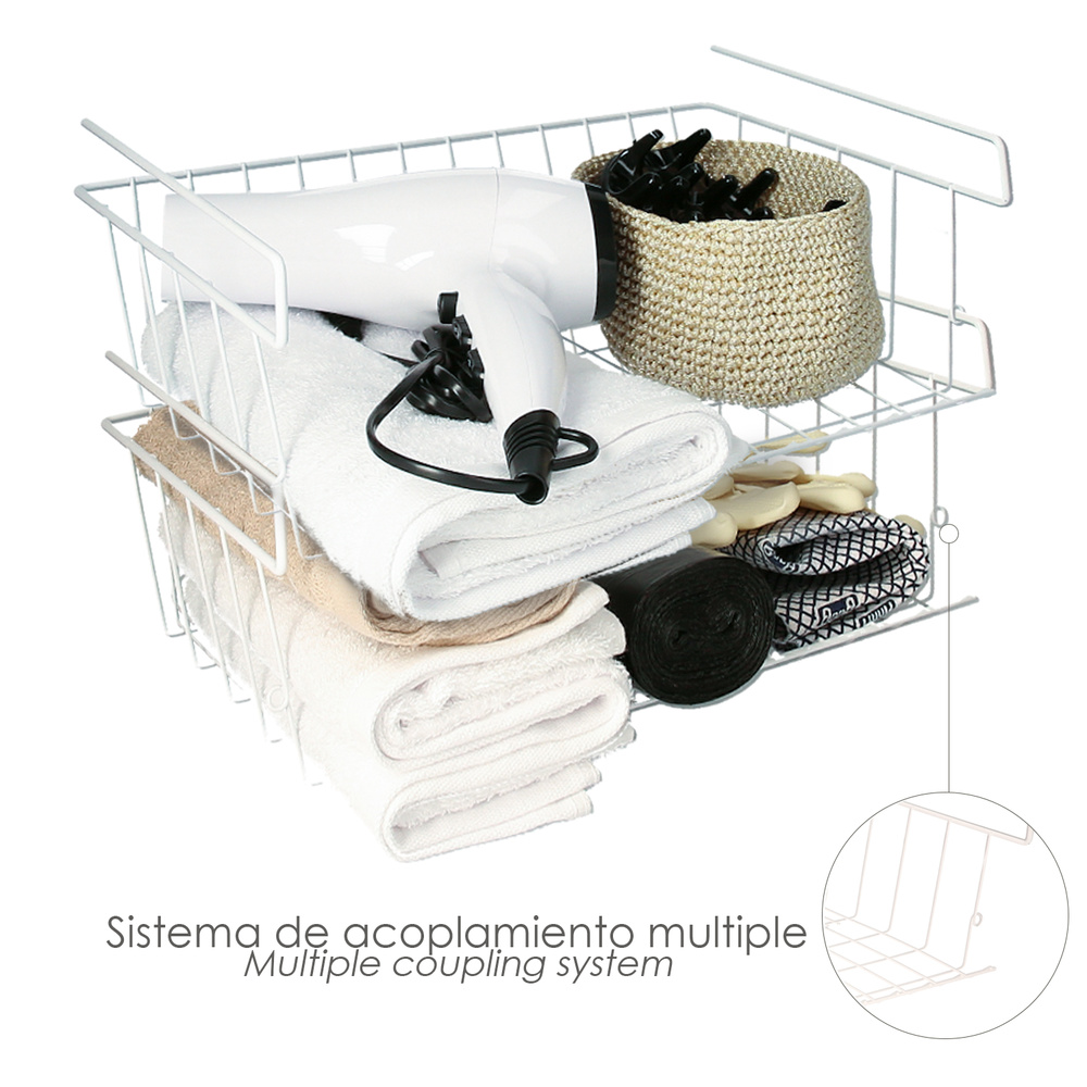 Cesta Colgante Bajo Estante 39x25x11cm.