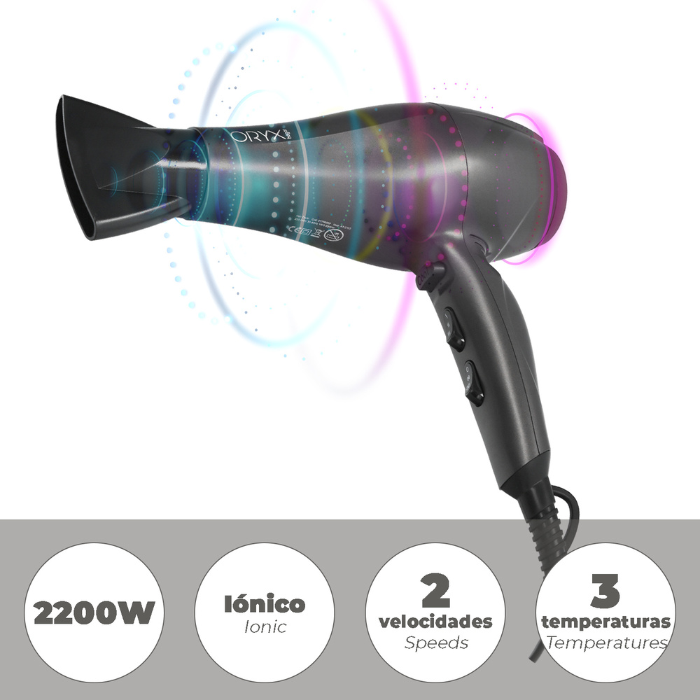 Secador Pelo 2200 Watt Oryx 2