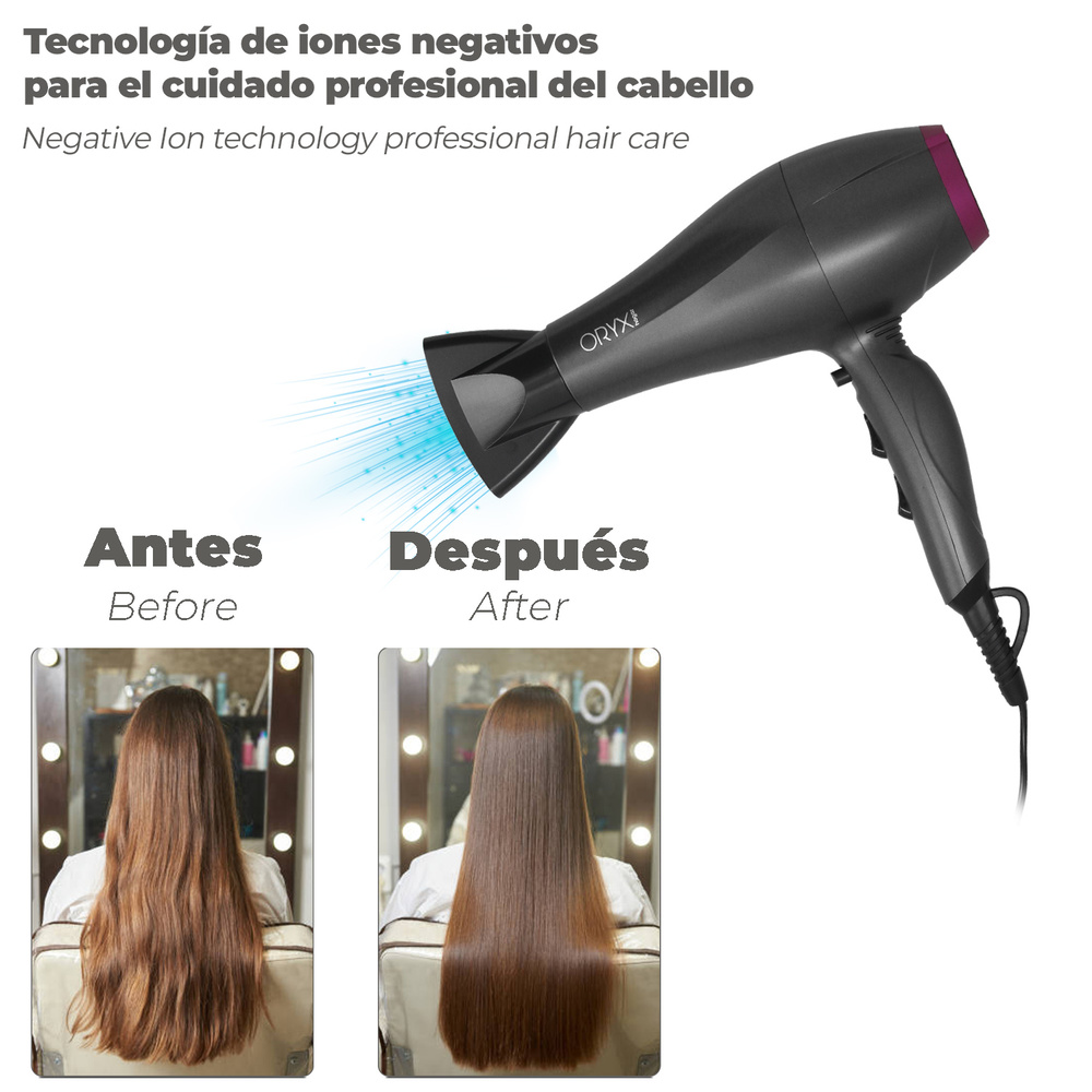 Secador Pelo 2200 Watt Oryx 3