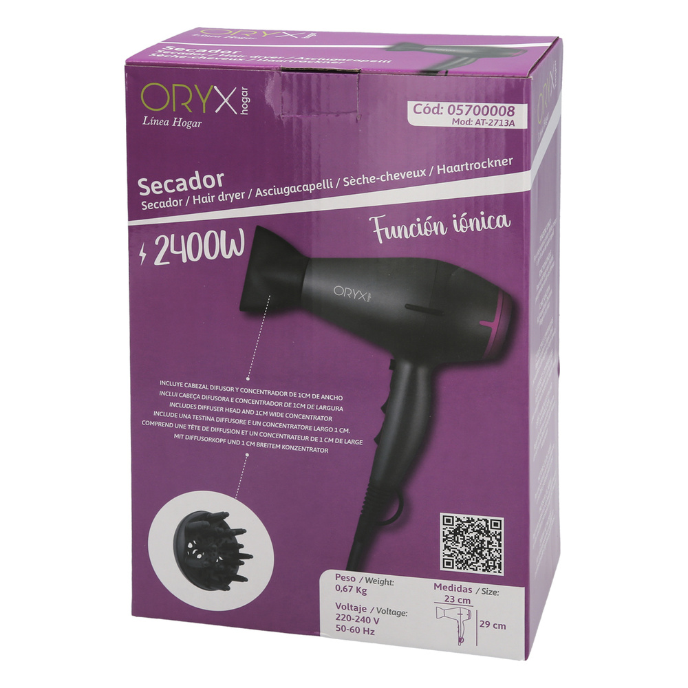 Secador Pelo 2400 Watt Oryx 5