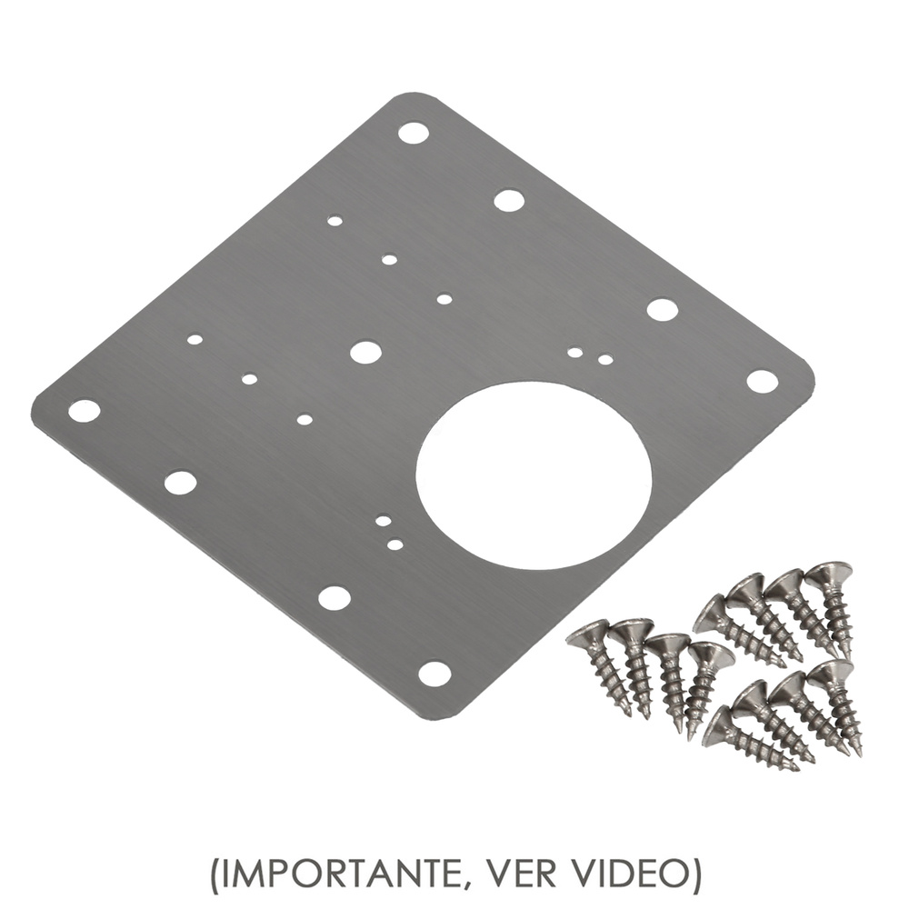 Placas Reparacion Bisagras Cazoleta - Medida placa: 9x9 cm.