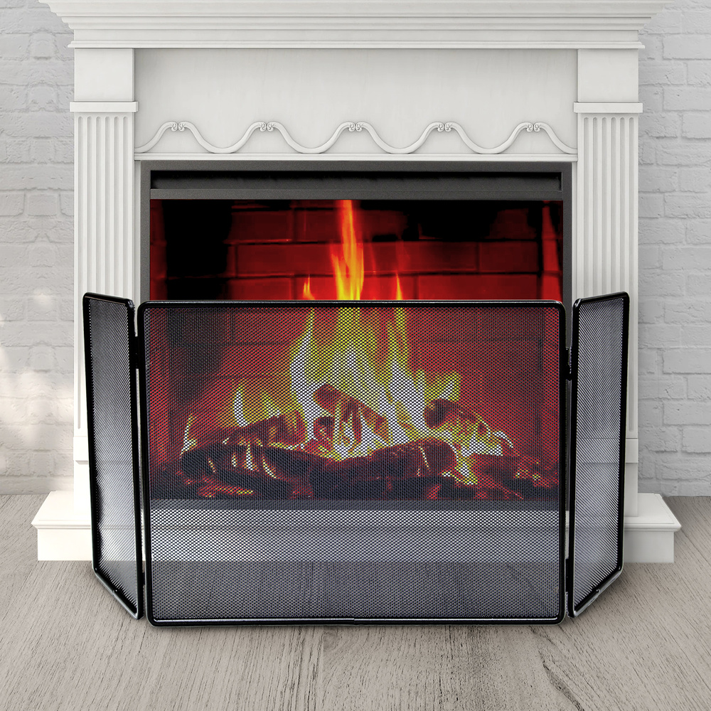 Pantalla Chimenea 99 x 44,5 (Alt) cm. 3 Paneles 2