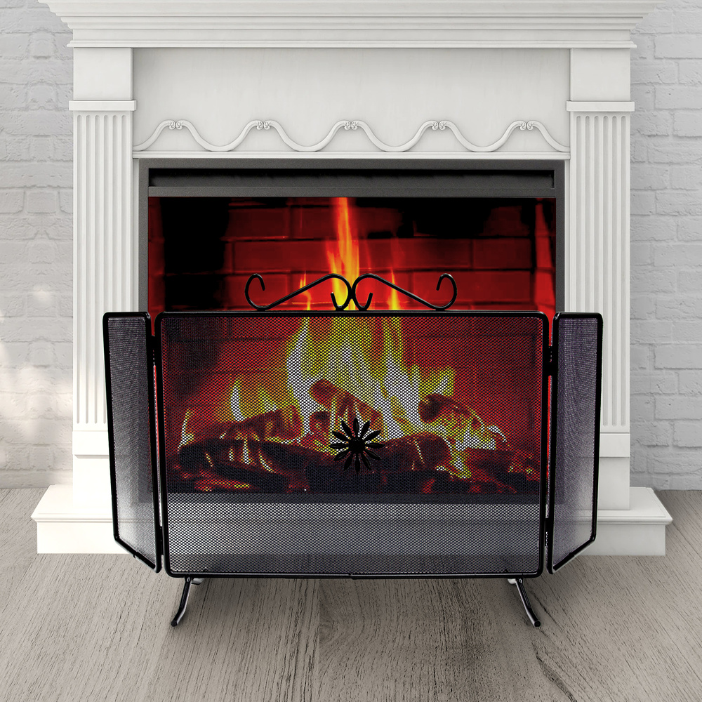 Pantalla Chimenea 98,5 x 50 (Alt) cm. 3 Paneles