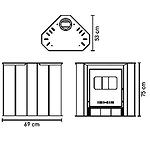 Estufa Leña Esquina 10,5 Kw Estufa Leña Esquina 10,5 Kw