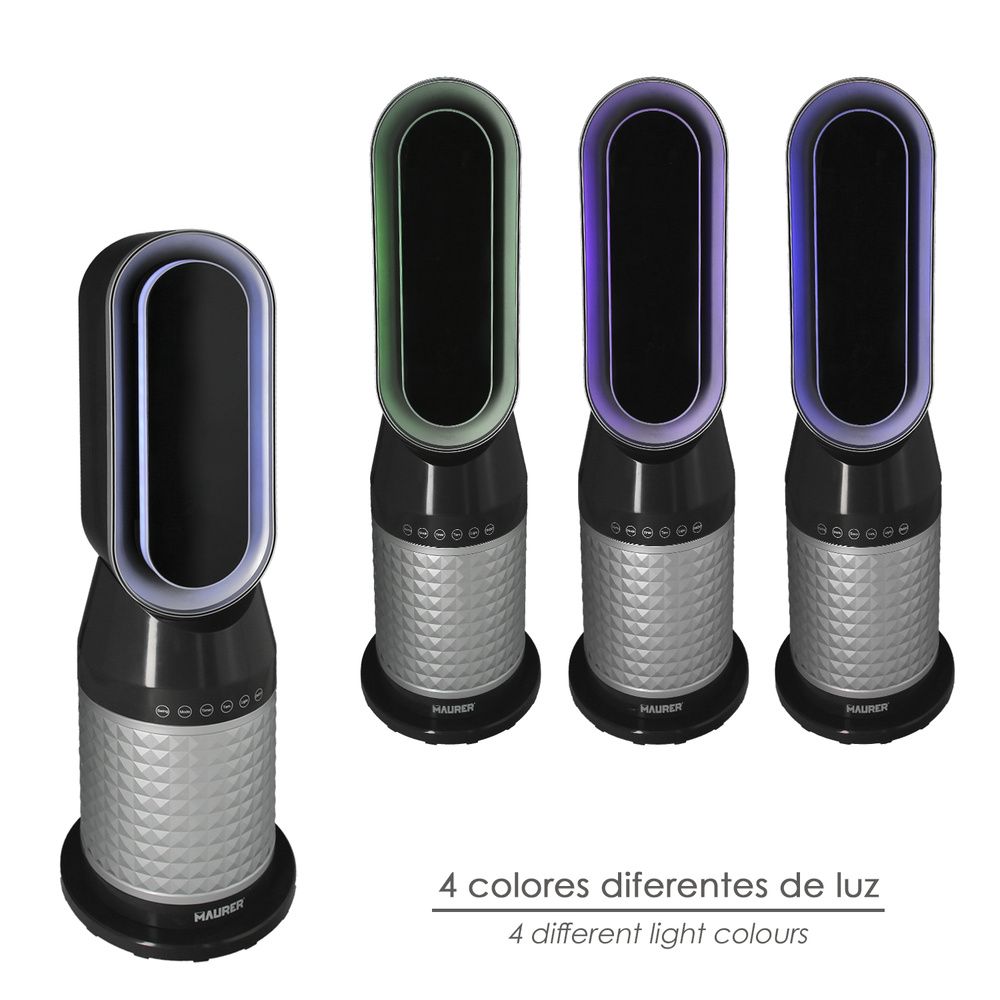 Termoventilador Ceramico Oscilante Con Mando 1.300 / 2.000 Watt. Temporizador 12 Horas. 2