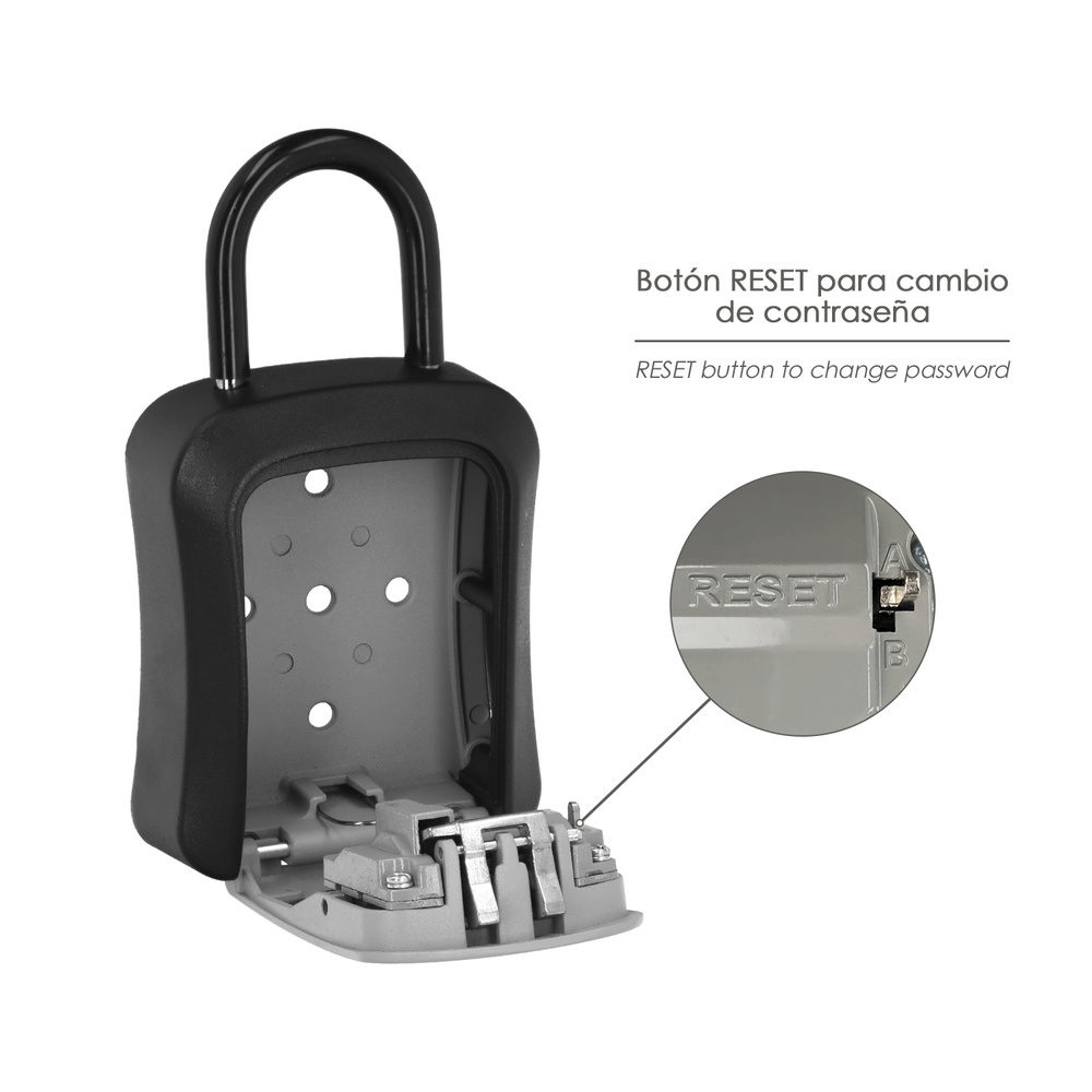 Caja de seguridad para llaves con codigo con arco 5
