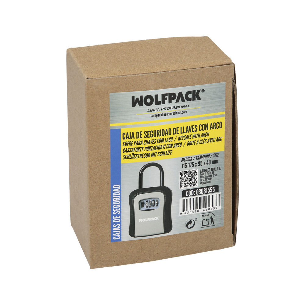 Caja de seguridad para llaves con codigo con arco 6