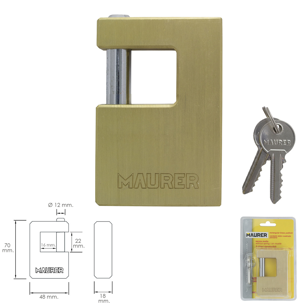 candado cuadrado persiana 90mm perfil
