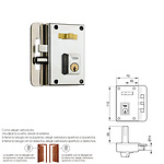 cerradura azbe 10-hn/izquierda