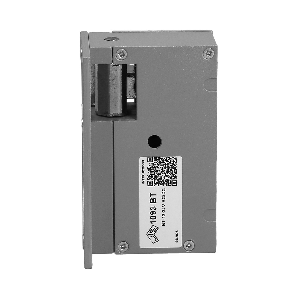 Cerradura Electrica Jis 12 V. 842-901g frente gris. - Liberaci&oacute;n autom&aacute;tica - Palanca de desbloqueo. - Cierre el&eacute;ctrico para puertas en aluminio. - Frente cuadrado lateral