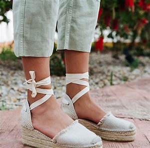 como queda una alpargata en una mujer