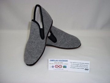 Pantufla Modelo 17 - Gris Liso