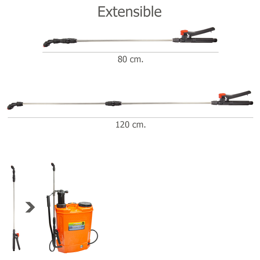 Lanza Extensible Para Sulfatadora A Bateria Wolfpack - Medida: 100 cm.