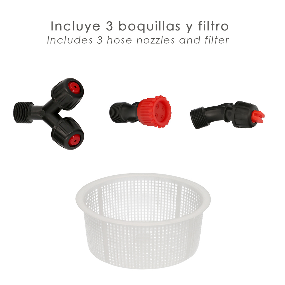 SULFATADORA pLASTICO 16L. boquillas
