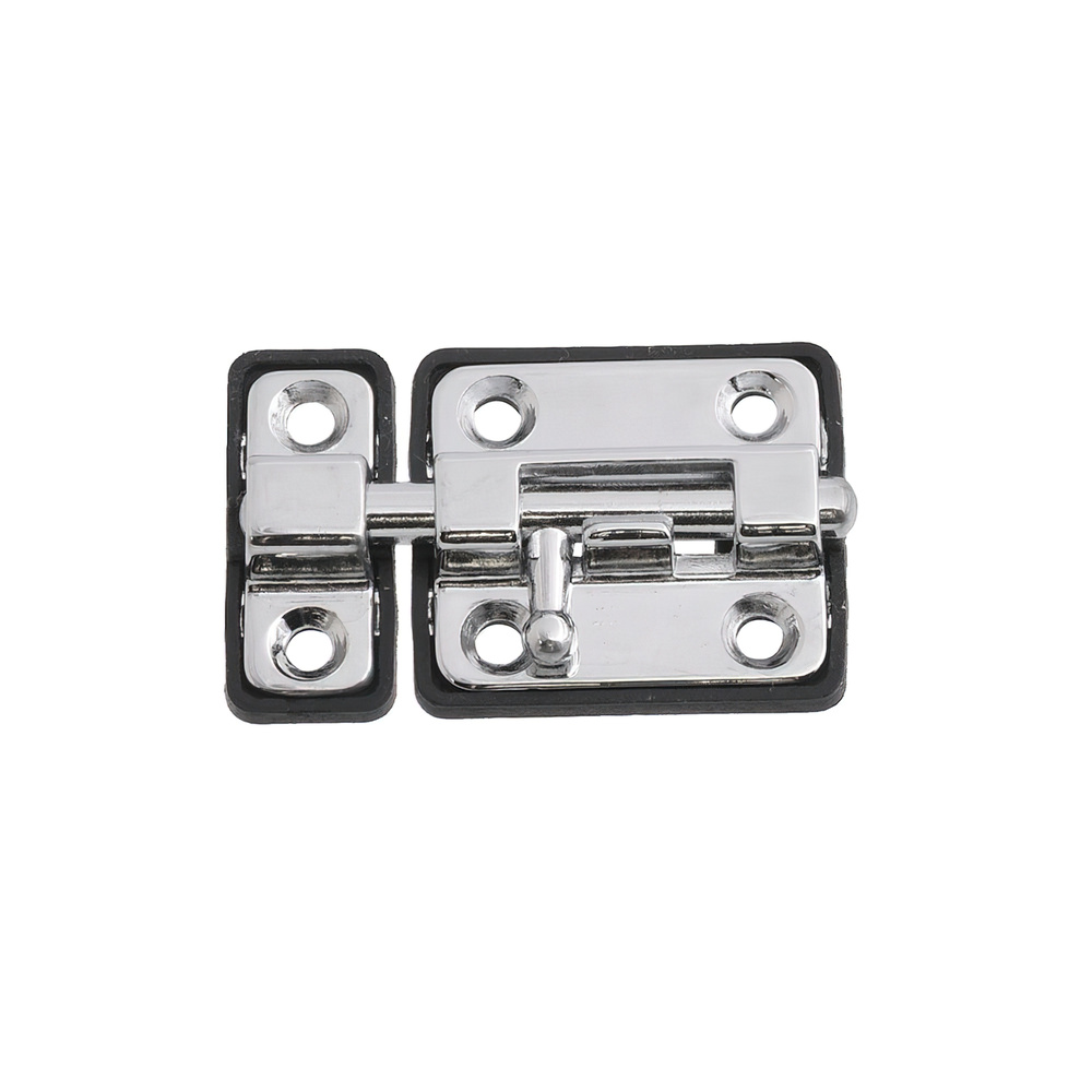 Pasador Wolfpack - Con base de pl&aacute;stico - Medida: 50 mm. - Acabado cromado. - Para colocar en puertas, ventanas, etc. - Tambi&eacute;n puede ser usado como cerrojos, pestillos y condenas.