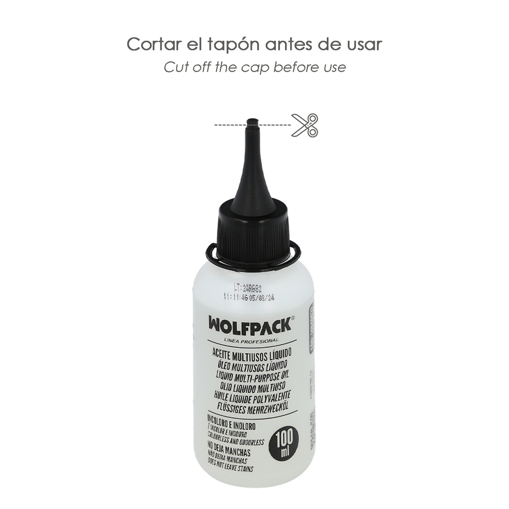 Aceite Multiuso Liquido 100 ml. corte