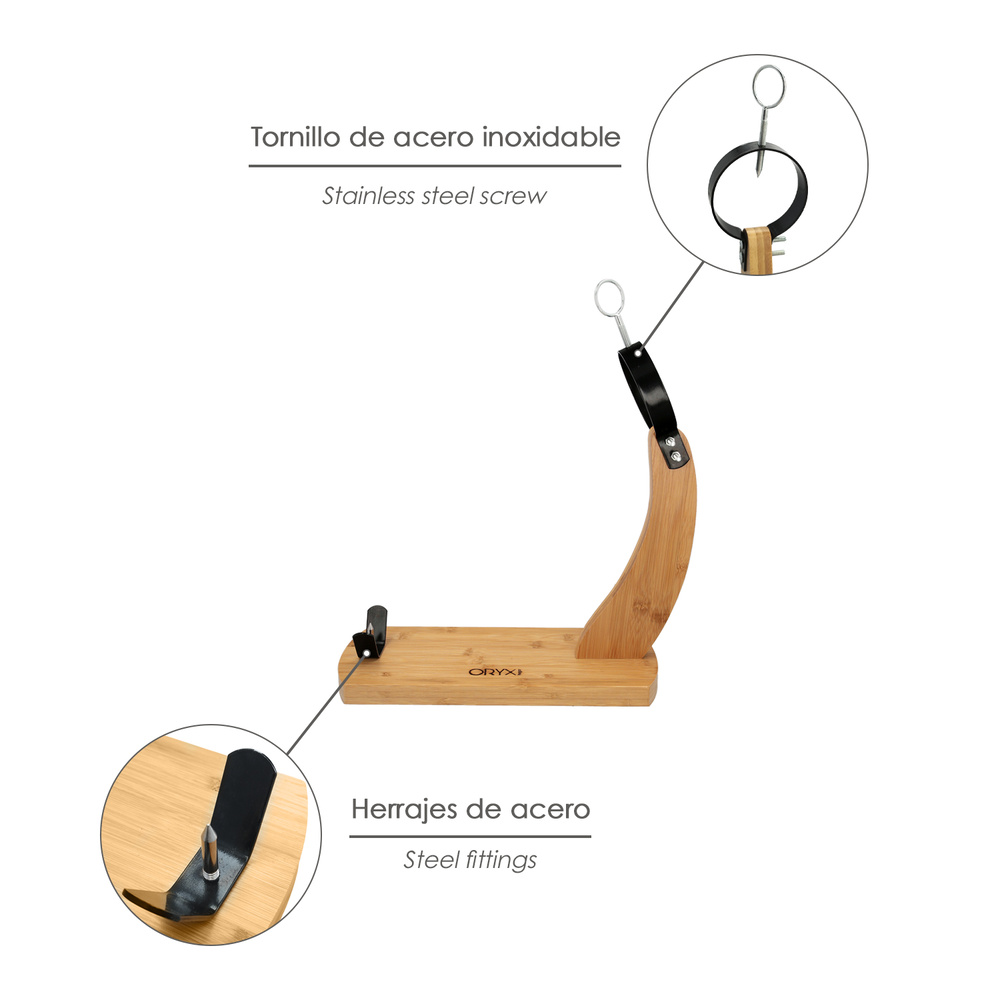 SOPORTE JAMON GONDOLA  BAMBU 2