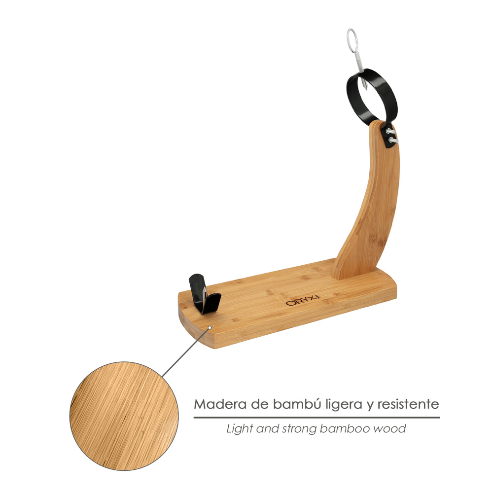 SOPORTE JAMON GONDOLA  BAMBU 3