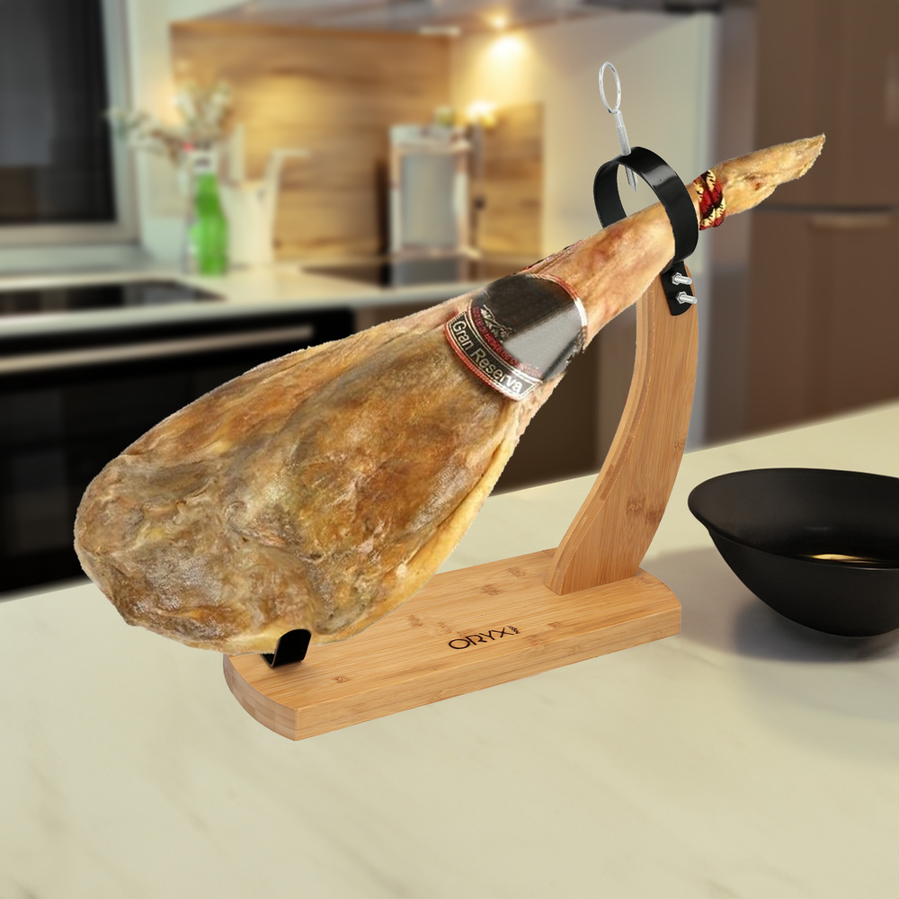 SOPORTE JAMON GONDOLA  BAMBU 4