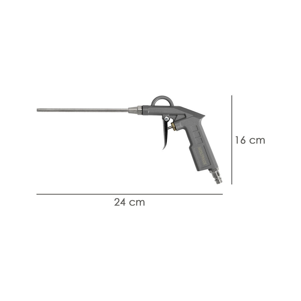 Pistola soplado con canula adaptador rapido 2