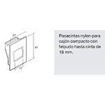 Pasacintas Persiana Compacto Rodillo Metal Cinta Hasta 20 mm.