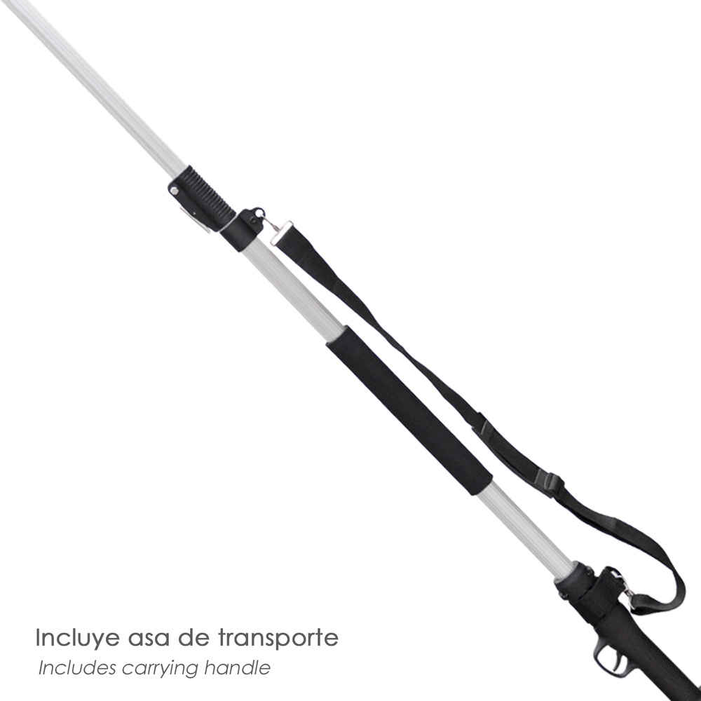 Barra Extensible Para Tijera Podar 07020725 - Barra extensible. - Agarre ergonómico. - Con cuerda para poder colgarselo. - Indicado para tijera de podar 07020725 - Artículo también conocido como tijeras extensibles, barra extensible poda, barra de alcance largo, etc. 