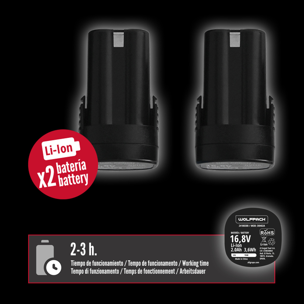 Tijera Podar A Bateria - Voltaje: 21 V/2Ah. - Potencia: 850 watt. - Diámetro de corte: Ø0-28mm - Duración de la batería: 2-3 horas. - Empuñadura ergonomico con revestimiento Soft Grip. - Se necesitan 1 batería de 21v necesarias para el funcionamiento de la tijera. - Maletín y dos baterías incluidos. - Artículo conocido como tijera podar, tijeras de podar, tijeras eléctricas, tijeras podar bateria, tijeras podar eléctricas. 