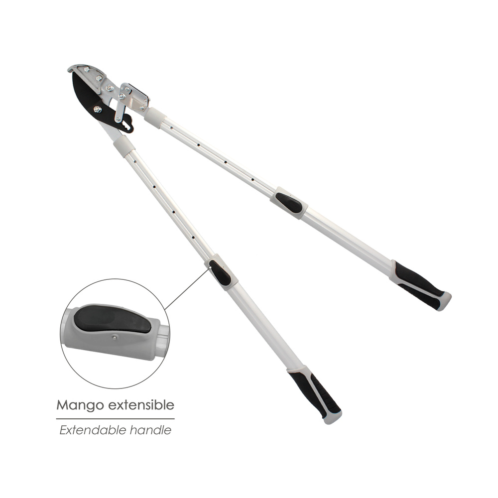 Tijeras Podar 2 Manos Yunque Mangos Telescopicos Aluminio 68 a 95 cm. Corte Ø 35 mm. 5
