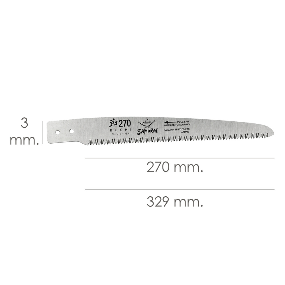 Hoja recambio serrucho Samurai js-270 mm. MEDIKDAS