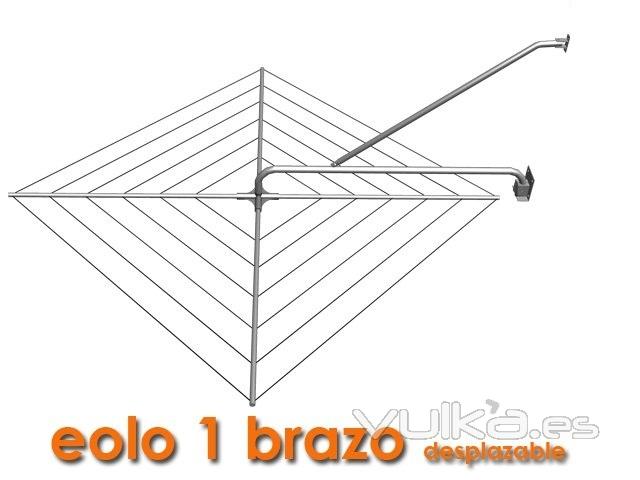 Tendal de avion de un brazo