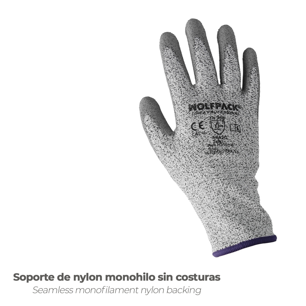 Guantes Anticorte Fibra De Vidrio dorso