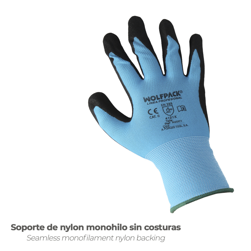Guantes Nitrilo Reforzado Impregnado 