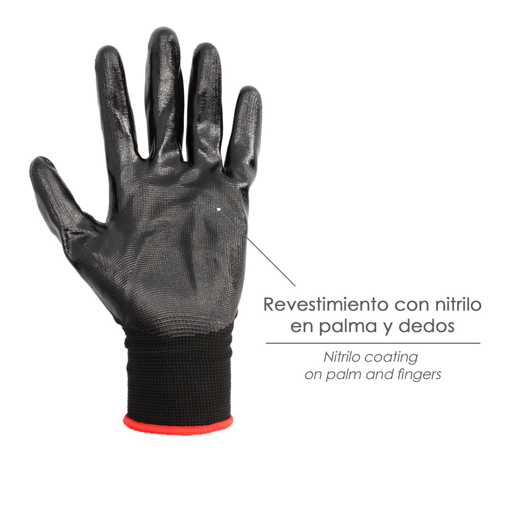 guante Nitrilo nylon impregnado 