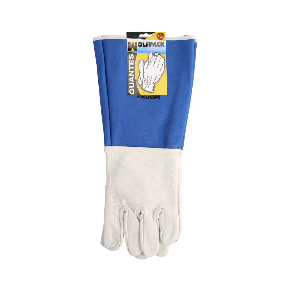 Guantes Piel Serraje Largos 40 cm. presentacion