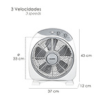 VENTILADOR MAURER BOX Ø 30CM 40 WATT. 3 VELOCIDADES mm
