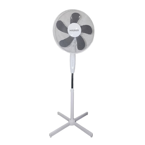 Ventilador Techo Ø 124 cm. 70 Watt. Con Luz y Mando A Distancia 5 Aspas y 3  Velocidades. Con temporizador MAURER