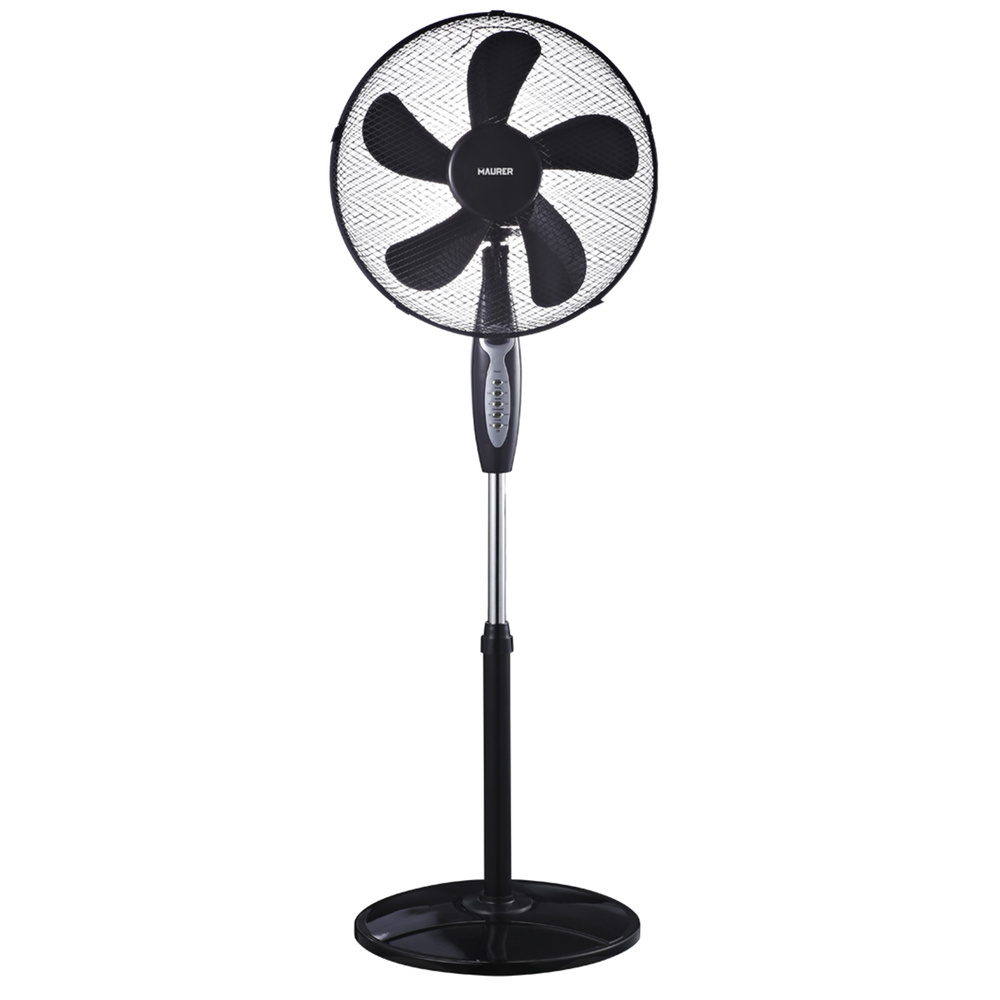 Ventilador Techo Ø 124 cm. 70 Watt. Con Luz y Mando A Distancia 5 Aspas y 3  Velocidades. Con temporizador MAURER