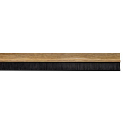 BURLETE PVC ROBLE C/CEPILLO 1mt