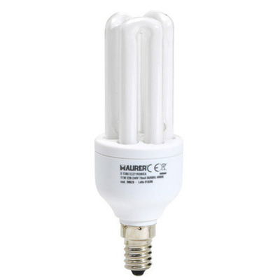 BOMBILLA AHORRO 3T/E14 11w= 50w L.BLANCA