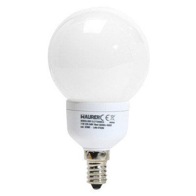 BOMBILLA AHORRO GLOBO E14- 7w L.BLANCA