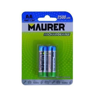 Pila Maurer Recargable Hr-6 (Blister 2 Piezas)