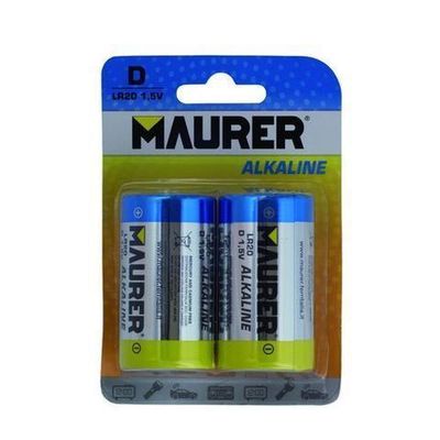 Pila Maurer Alcalina LR-20 (Blister 2 Piezas)