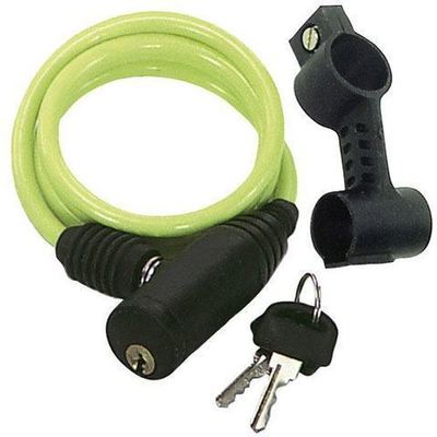 03110816  Cable Bicicleta Espiral Con Llave 12 mm. x 150 cm.