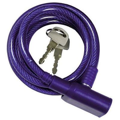 03110817 Cable Bicicleta Espiral Con llave 8 mm x 150 cm.