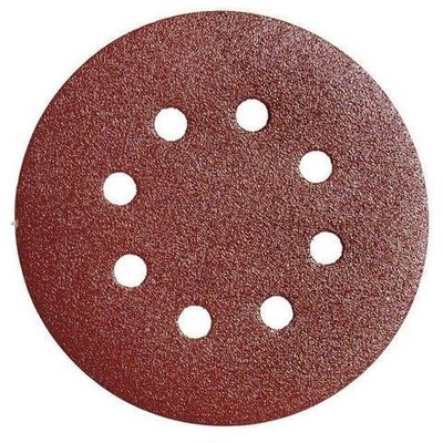 Lija Recambio Velcro 125ø LRO 450 Con Agujeros. Grano 80. 10 piezas
