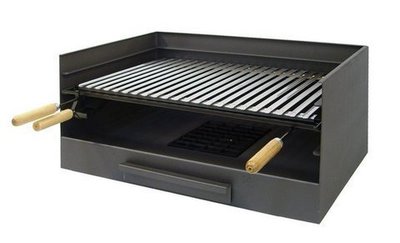 CAJON CON PARRILLA INOX 50X40X33 CMS.
