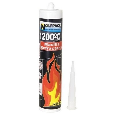 14040023 Silicona Wolfpack Neutra Alta Temperatura 300 ml.