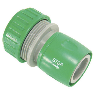 Conector Manguera Plastico 1/2 Con Stop Blister